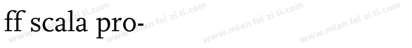 ff scala pro字体转换